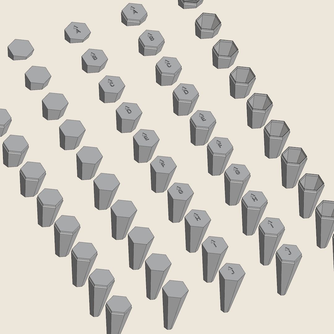 3D MODEL EXPORT for PARAGAMI 16_01 - MOSAIC [10 BLOCKS / 25 LAYOUTS]