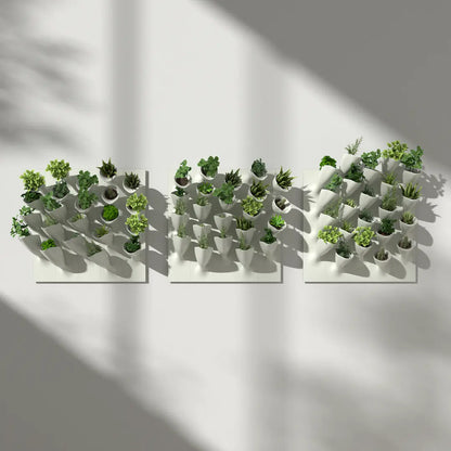 3D MODEL EXPORT for PARAGAMI 10_08 - CORNETS DE FLEUR 02 (3× 22 blocks)