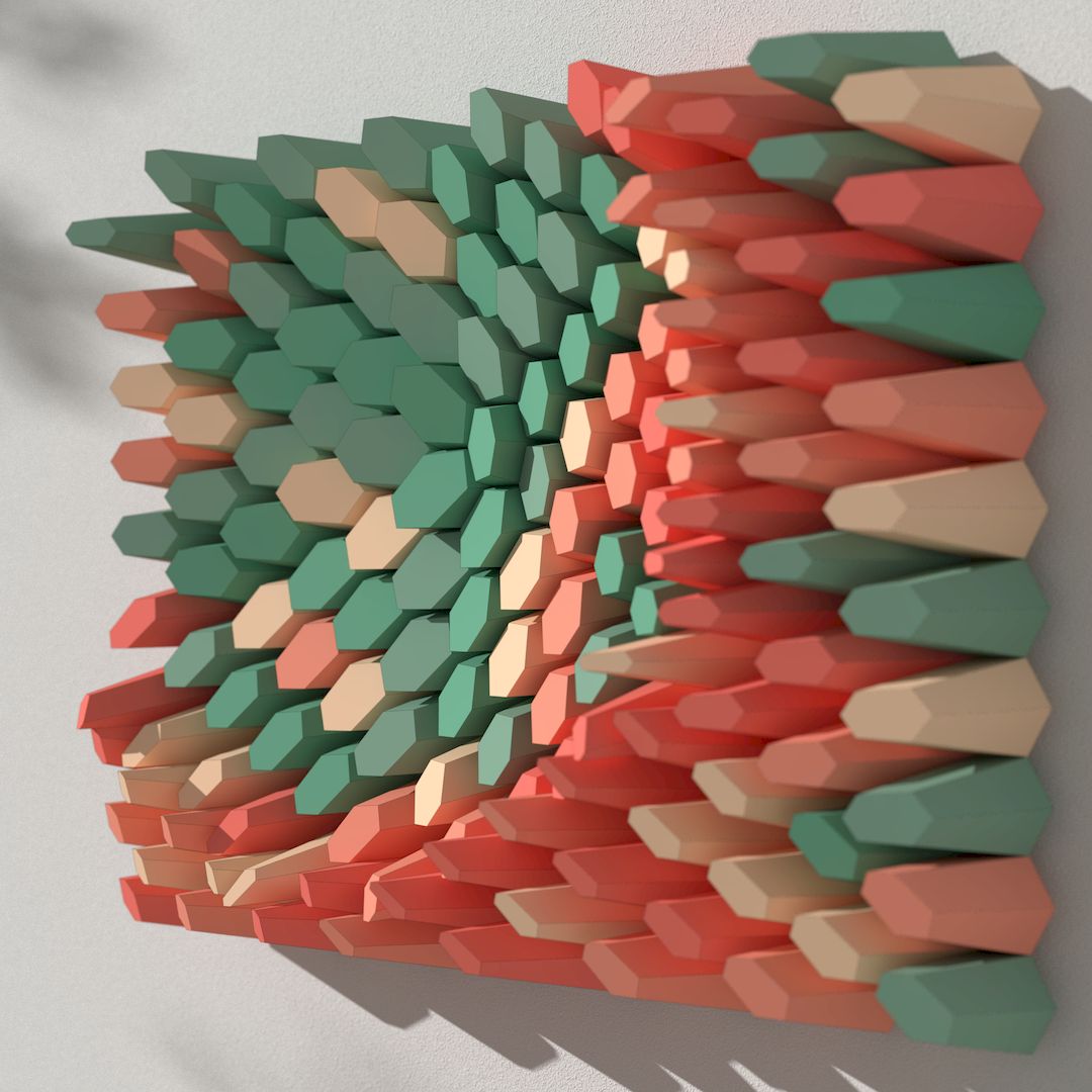 3D MODEL EXPORT for PARAGAMI 16_01 - MOSAIC [10 BLOCKS / 25 LAYOUTS]