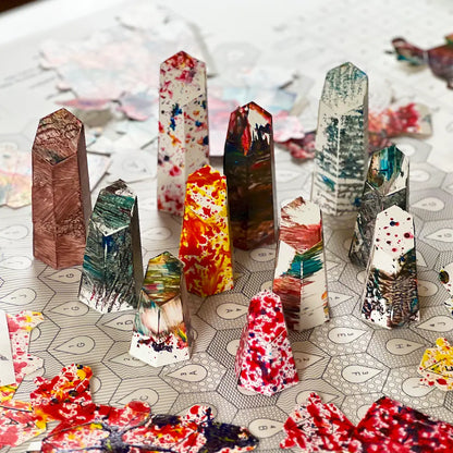 HEXSPIRE: ORBIT FUSION BUNDLE WHITE (Blocks + Layout) / PARAGAMI PAPER KIT 101_024_003