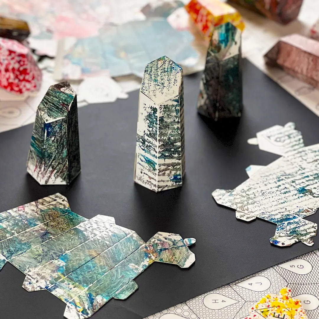 HEXSPIRE: ATLAS BUNDLE WHITE (Blocks + Layout) / PARAGAMI PAPER KIT 101_033_003