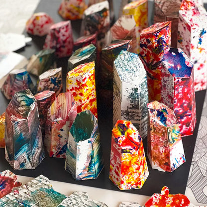 HEXSPIRE: ORBIT FUSION BUNDLE WHITE (Blocks + Layout) / PARAGAMI PAPER KIT 101_024_003