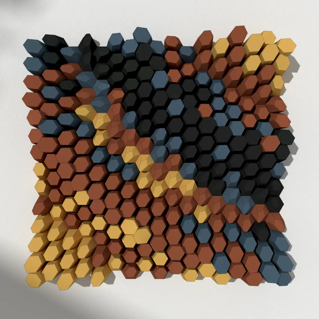 HEXSPIRE: CORNER RIPPLES BUNDLE 01 (Blocks + Layout) / PARAGAMI PAPER KIT 101_002_001