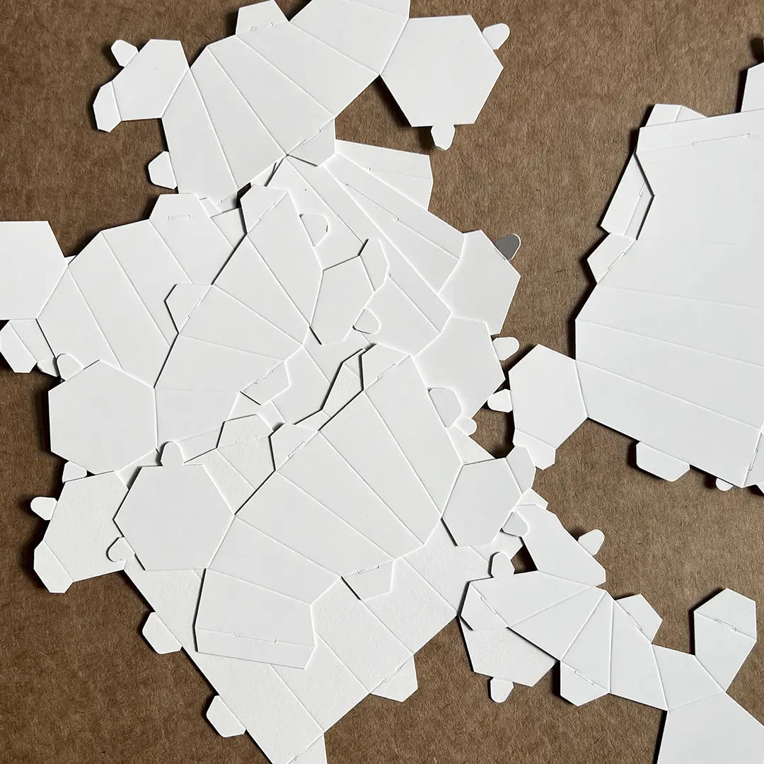 HEXSPIRE: MONA LISA BUNDLE WHITE (Blocks + Layout) / PARAGAMI PAPER KIT 101_032_003