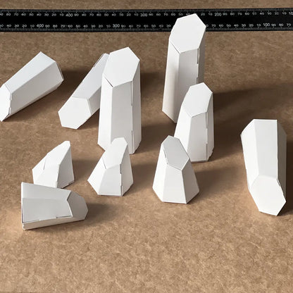 HEXSPIRE: MONA LISA BUNDLE WHITE (Blocks + Layout) / PARAGAMI PAPER KIT 101_032_003