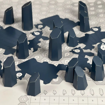 HEXSPIRE: VOLCANO CALDERA BUNDLE 01 (Blocks + Layout) / PARAGAMI PAPER KIT 101_003_004