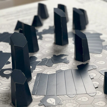 HEXSPIRE: FISSURED HUMP BUNDLE 01 (Blocks + Layout) / PARAGAMI PAPER KIT 101_001_004