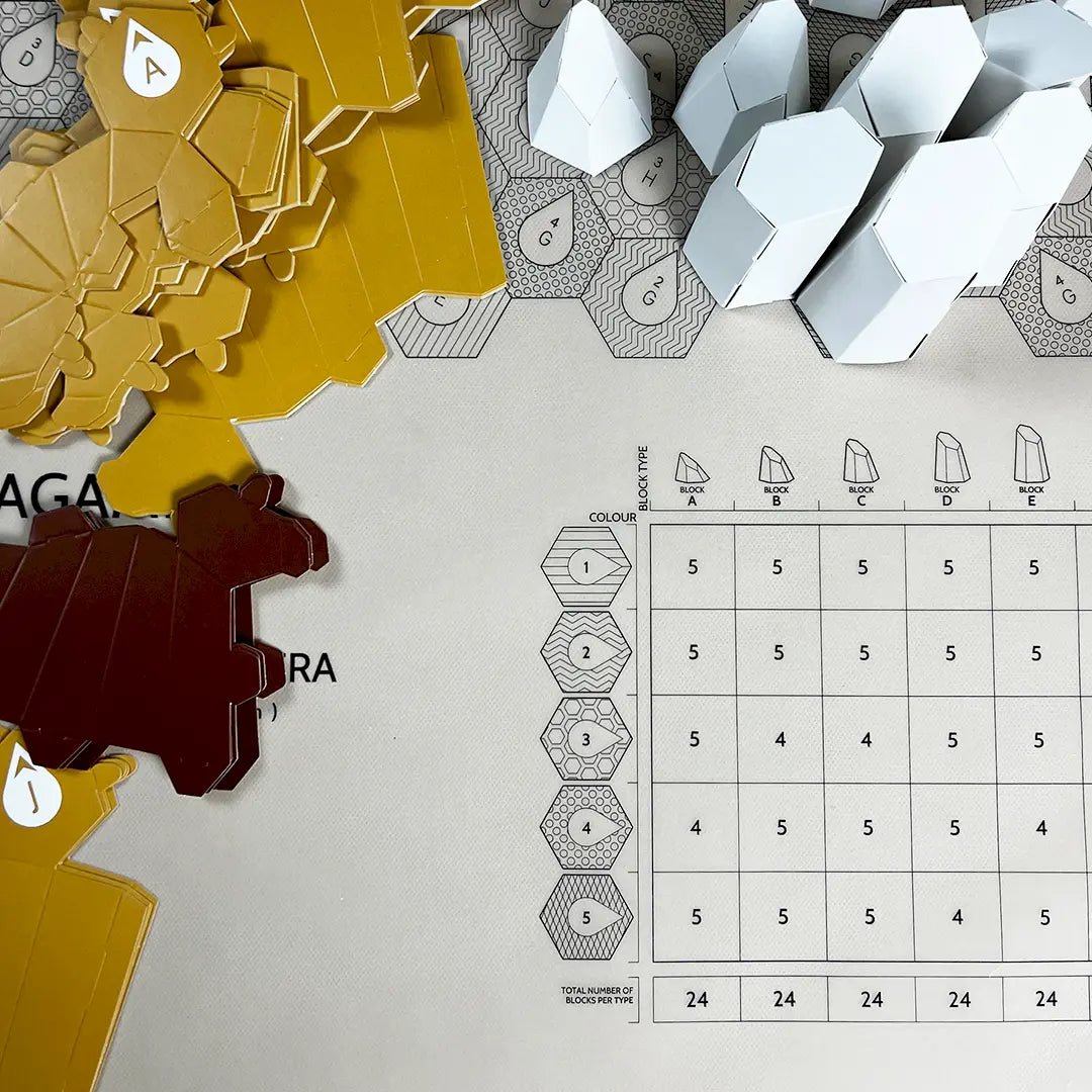 HEXSPIRE: MONA LISA BUNDLE 01 (Blocks + Layout) / PARAGAMI PAPER KIT 101_032_001