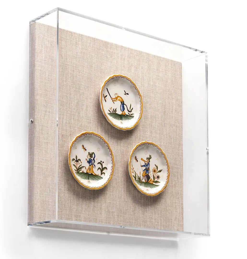 Glued plexiglass panel box for 3D printed wall art