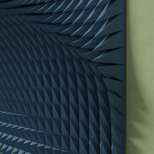 TRIANGLE WAVE - PARAGAMI 01_02 - TEMPLATE for 3D HANDMADE PAPER WALL ART_ PARAMETRIC DESIGN Paragami 