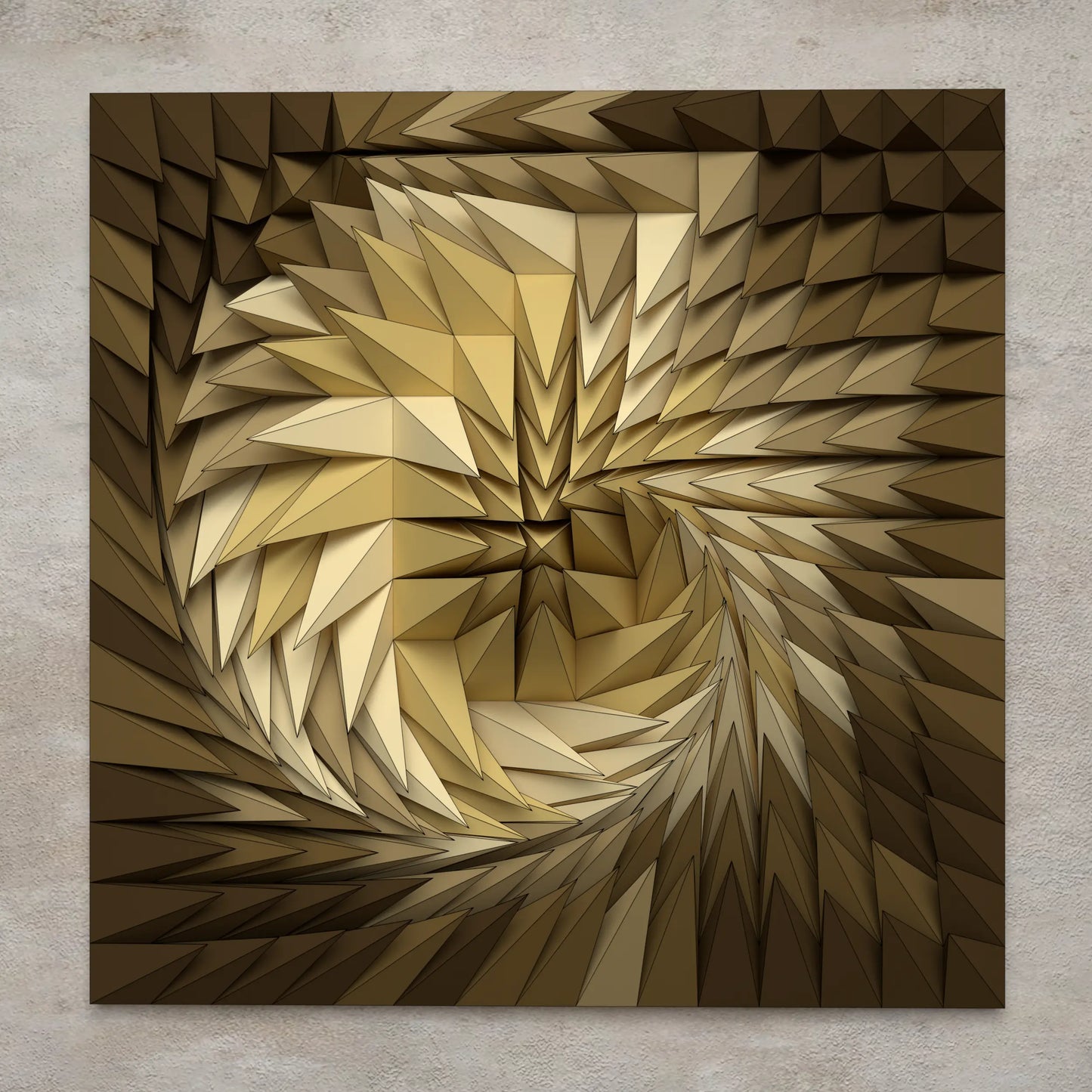 PARAGAMI 01_05 - WHIRL PEAK - TEMPLATE for 3D HANDMADE PAPER WALL ART_ PARAMETRIC DESIGN