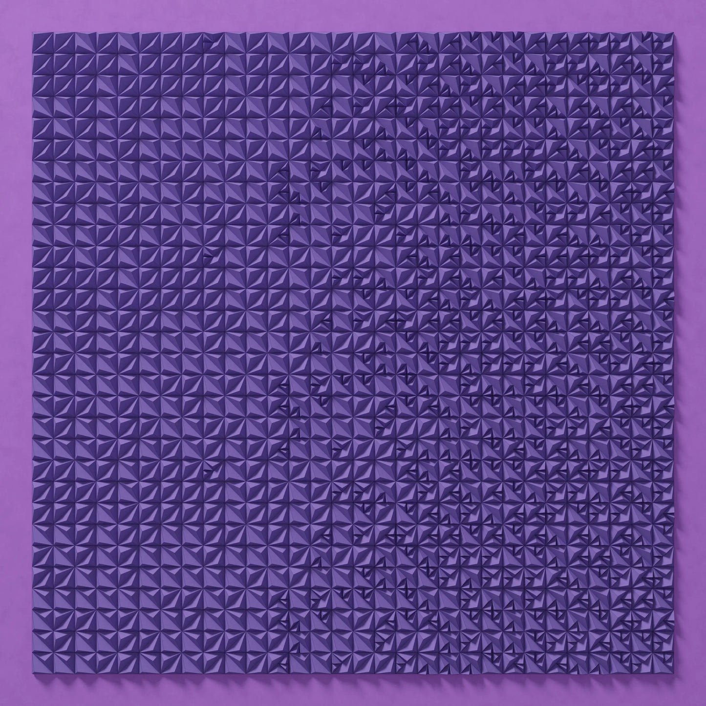 SCATTERED PYRAMIDS - PARAGAMI 04_01 - TEMPLATE for 3D HANDMADE PAPER WALL ART_ PARAMETRIC DESIGN Paragami 
