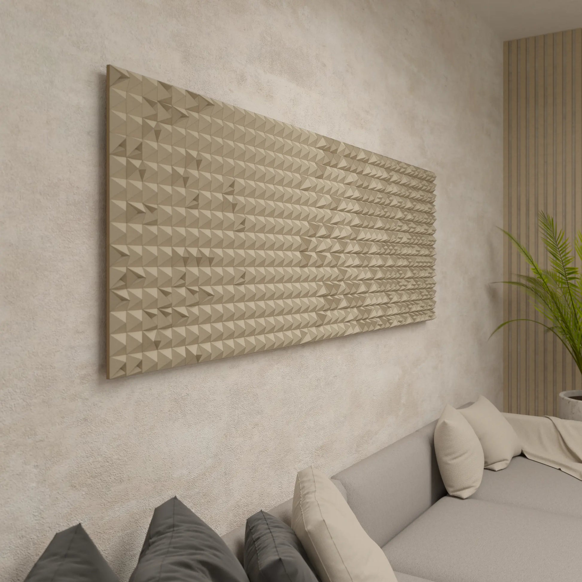 SCATTERED PYRAMIDS - PARAGAMI 04_01 - TEMPLATE for 3D HANDMADE PAPER WALL ART_ PARAMETRIC DESIGN Paragami 