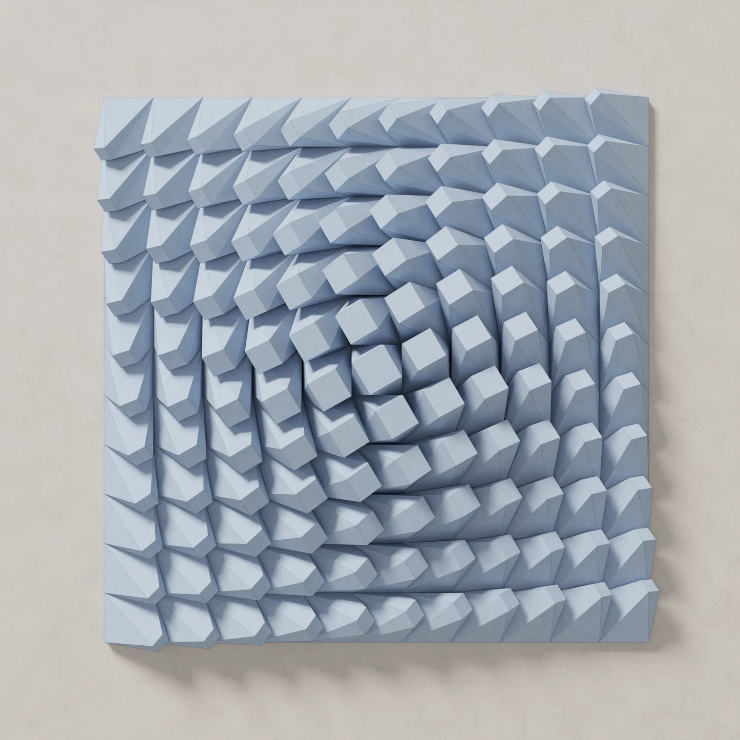 TWISTED BOX - PARAGAMI 07_01 - TEMPLATE for 3D HANDMADE PAPER WALL ART_ PARAMETRIC DESIGN Paragami 