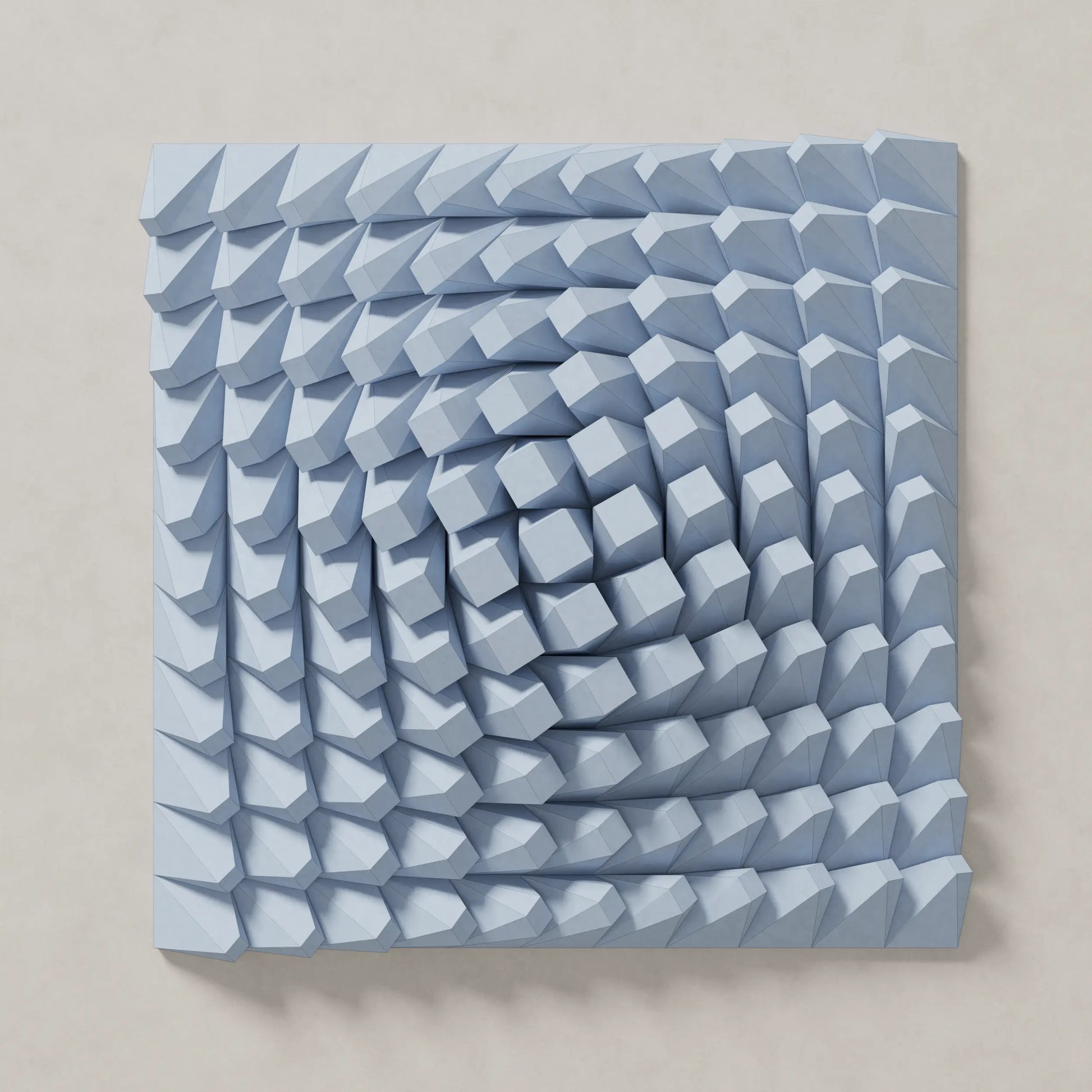TWISTED BOX - PARAGAMI 07_01 - TEMPLATE for 3D HANDMADE PAPER WALL ART_ PARAMETRIC DESIGN Paragami 