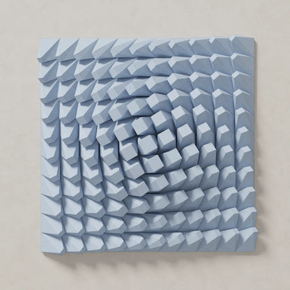 TWISTED BOX - PARAGAMI 07_01 - TEMPLATE for 3D HANDMADE PAPER WALL ART_ PARAMETRIC DESIGN Paragami 