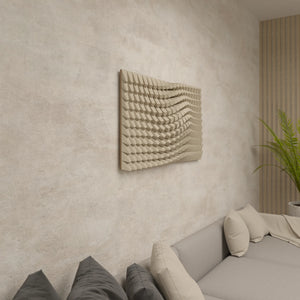 Twisted Box single colour close-up — paper wall art, Paragami