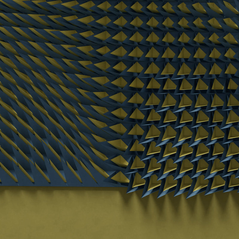 WIND FIELD - PARAGAMI 14_01 - TEMPLATE for 3D HANDMADE PAPER WALL ART_ PARAMETRIC DESIGN Paragami 