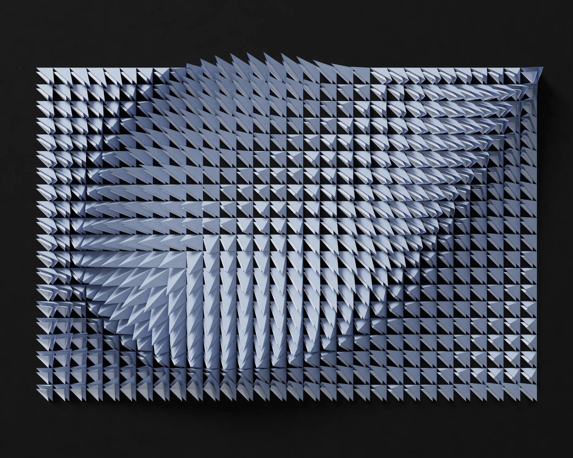 WIND DROP - PARAGAMI 14_05 - TEMPLATE for 3D HANDMADE PAPER WALL ART_ PARAMETRIC DESIGN Paragami 
