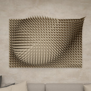 WIND DROP - PARAGAMI 14_05 - TEMPLATE for 3D HANDMADE PAPER WALL ART_ PARAMETRIC DESIGN Paragami 