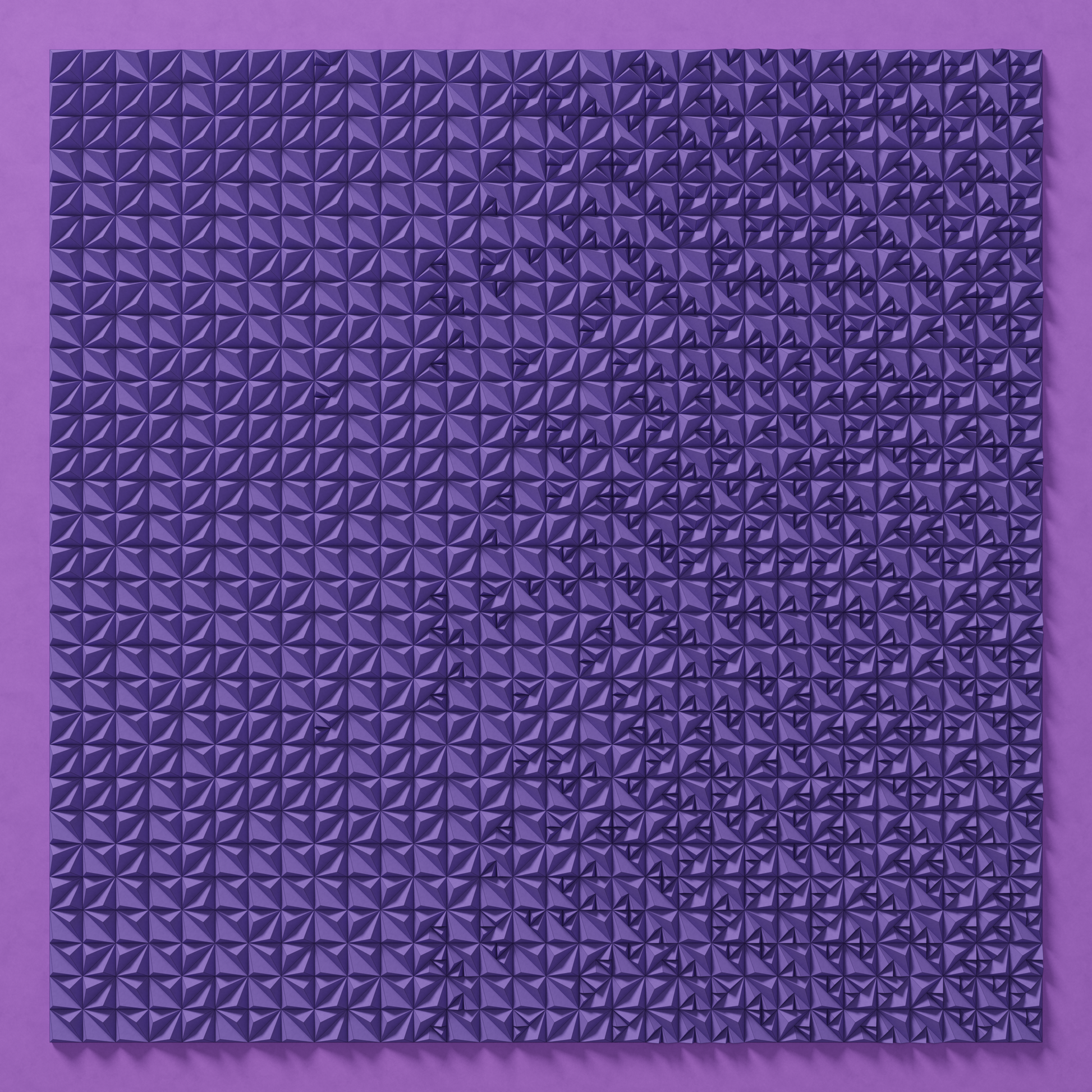 SCATTERED PYRAMIDS - PARAGAMI 04_01 - TEMPLATE for 3D HANDMADE PAPER WALL ART_ PARAMETRIC DESIGN Paragami 